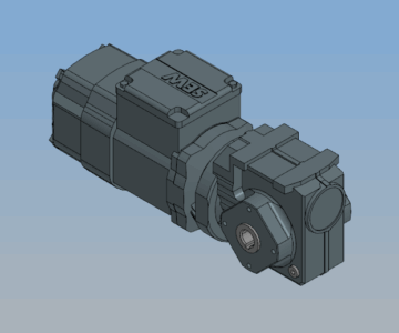 3D модель Мотор-редуктор SA37 T-DRN63MS4BE03