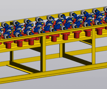 3D модель Рольганг 3150х780х1120.