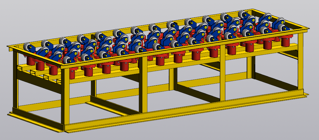 3D модель Рольганг 3150х780х1120.