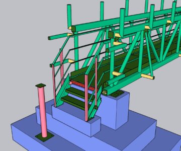 3D модель Модель эстакады 35 метров
