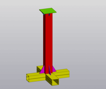 3D модель Стойка в сборе 328х804х800.