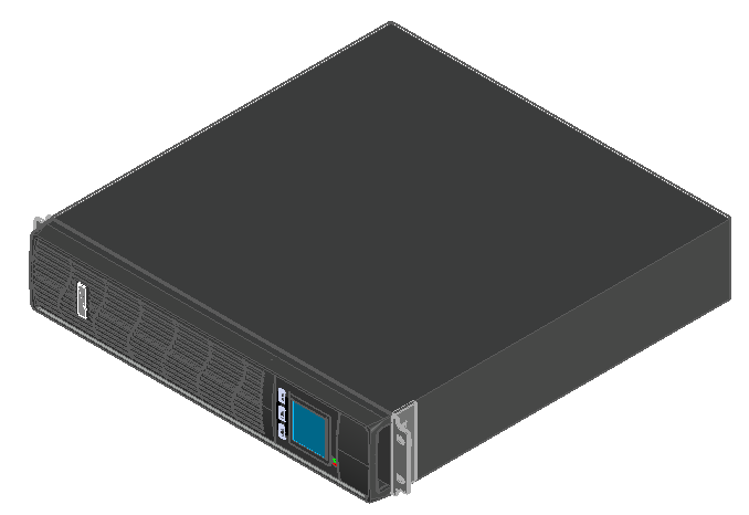 3D модель 3D-модель габаритная источника питания (Bolid UPS 101-UPS 3001)