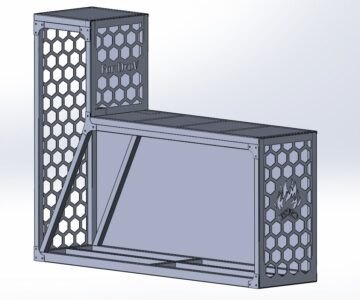 3D модель Дровница 500х2000х1540