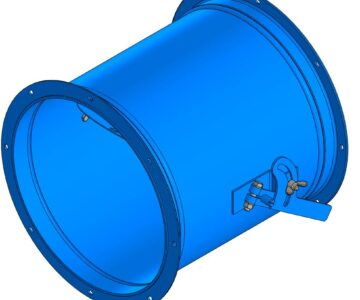 3D модель Заслонка воздушная АЗД133.000-02  D=315 мм