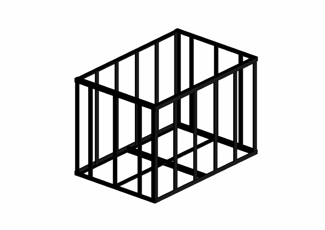 3D модель Монтажная люлька 100x100x150