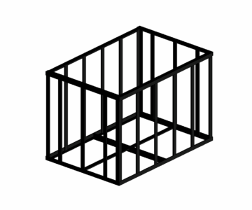 3D модель Монтажная люлька 100x100x150