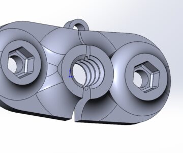 3D модель Фиксатор гофры на панель