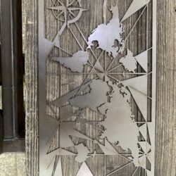 Чертеж Карта мирра в dxf формате. 800х400мм