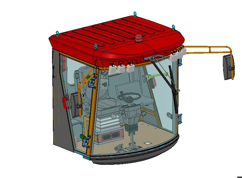 3D модель Кабина для самоходного опрыскивателя