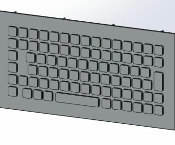 3D модель Промышленная клавиатура K-TEK-A290-FN-DWP-USRU-US