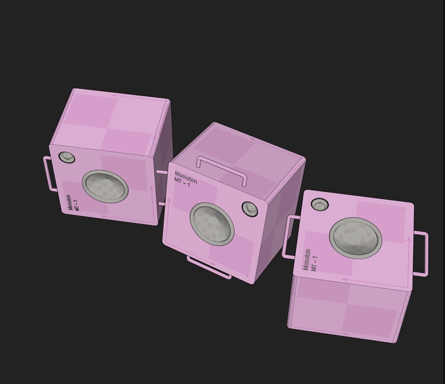3D модель Модель колонки Monoton MT-1