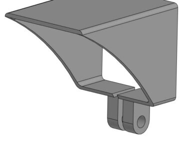 3D модель Защитный козырёк камеры заднего вида