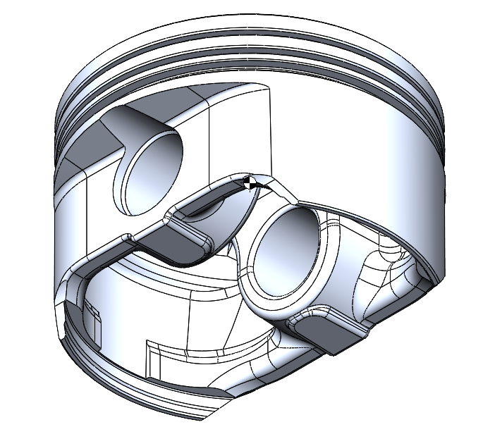 3D модель Поршень Ford Duratec HE 2.0