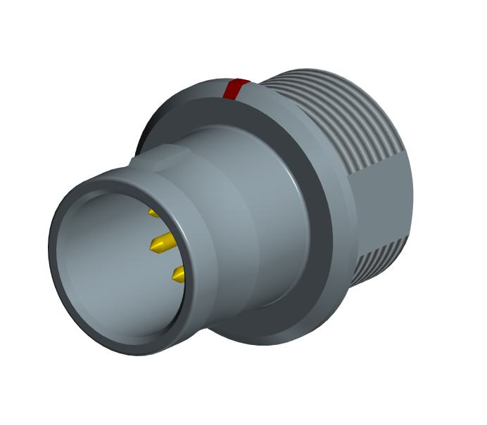3D модель Разъемы LEMO EGG.3B.310.CLL и FAG.3B.310.CLA (10pin)