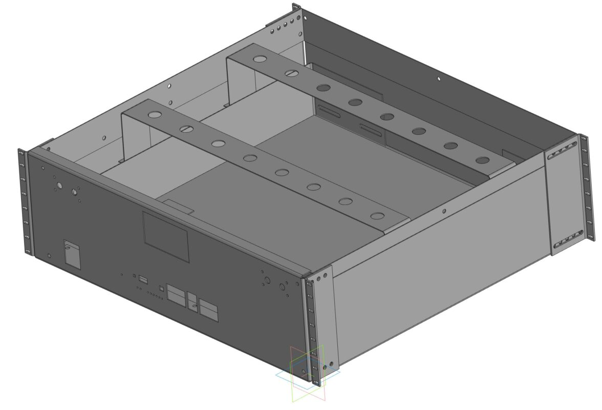 3D модель АКБ корпус 419х435x130мм