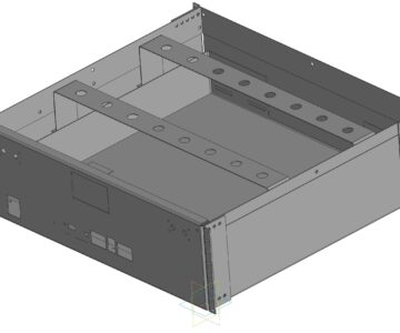3D модель АКБ корпус 419х435x130мм