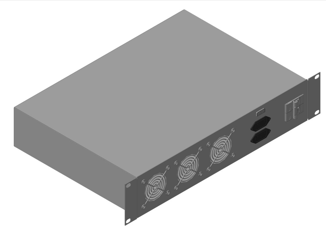 3D модель Инвертор DC AC-24 220В-1500ВА-2U-ВР