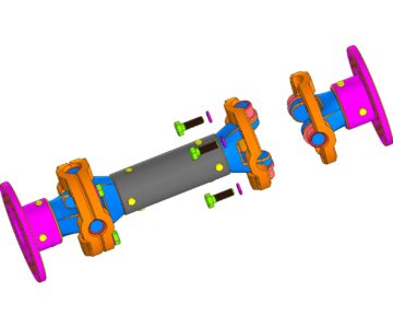 3D модель Небольшой кардан  335 мм
