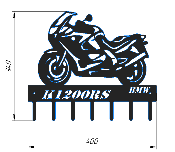 3D модель Ключница BMW K1200RS
