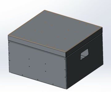 Чертеж Ящик металлический 550х500х300 и 850х650х600