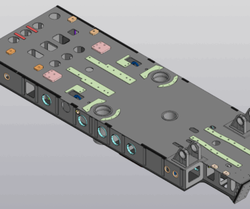 3D модель Рама поворотной платформы экскаватора ЭКГ-10