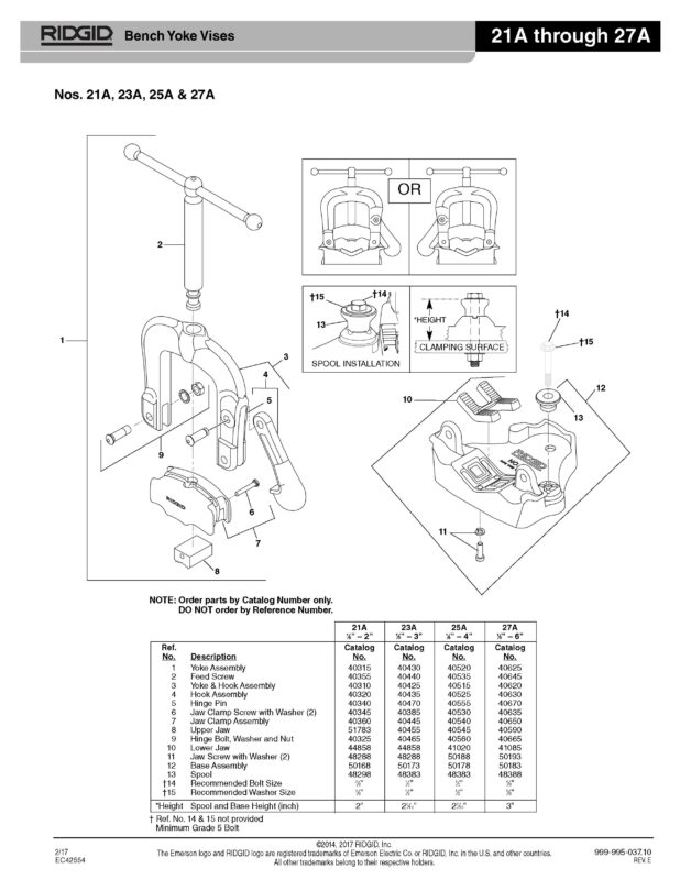 3D модель Тиски трубные RIDGID модель 27A