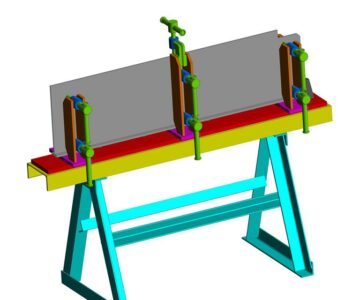 3D модель Стенд для сборки "Листа вертикального полувагона"