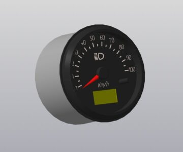 3D модель Спидометр ПА 8160-4