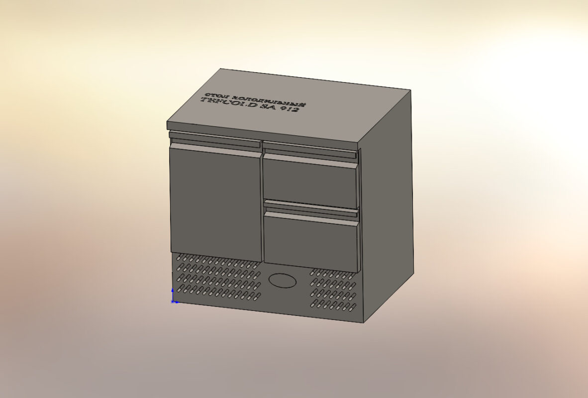 3D модель Установочние модели холодильного оборудования Tefcold
