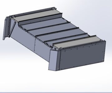 3D модель Ящик паллетный под две запаски на полуприцеп