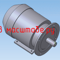 Чертеж 3D Электродвигатель АИР180S2(22-1500)ФЛ