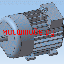 Чертеж 3D Электродвигатель ДМТКF-01- 6 У1
