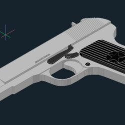 3D модель пистолет ТТ