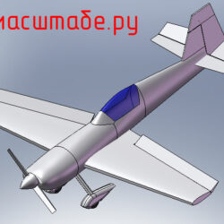 3D Модель самолета Extra 300S 01 с анимацией