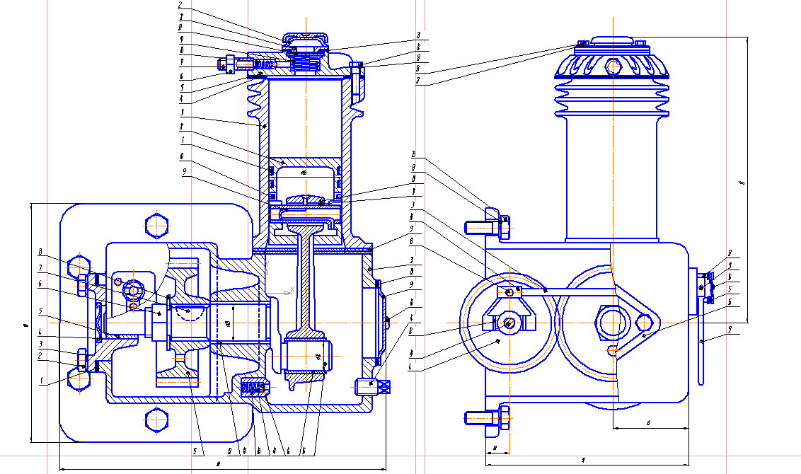 сборочный чертеж компрессора