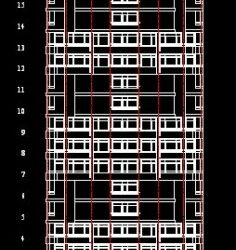 Чертеж 20-ти этажного дома