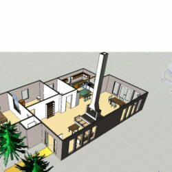 Образец проектировки дома в 3D