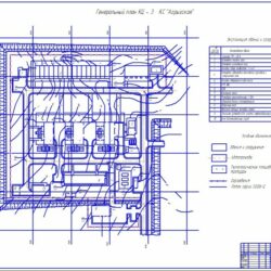 Генеральный план компрессорной станции КЦ-3