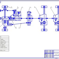 Кинематическая схема грузового автомобиля ЗИЛ-131