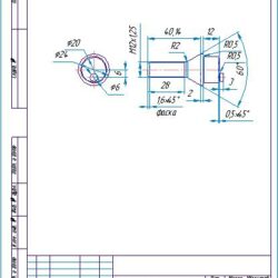 Чертежи и 3D модели Хитрого колесного болта и ключа для него для а/м ВАЗ