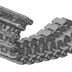 3D модель звена гусеницы танка Pz. Kpfw.VI Tiger Ausf.H1