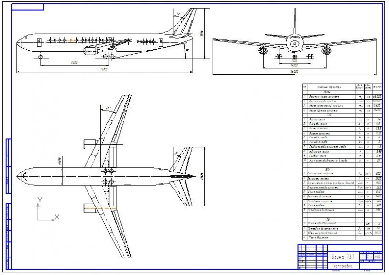 Boeing 737 - Чертежи, 3D Модели, Проекты, Авиация