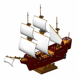 3D Модель корабля "Орёл"