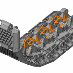 3D модель звена гусеницы (трака) экскаватора ЭКГ-5