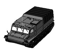 3D модель гусеничного вездехода ГТ-ТР-03