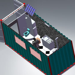 Дом-контейнер. 3D модель