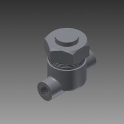 Клапан переливной 3D Inventor