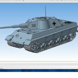 3D Модель танка Тигр II