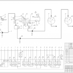 Схема автоматизации линии переработки винограда серии ВПЛ-20К