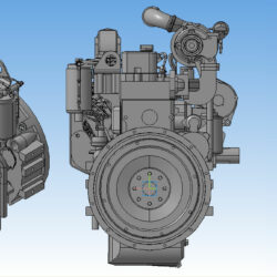 3D Модель двигателя В-3.9
